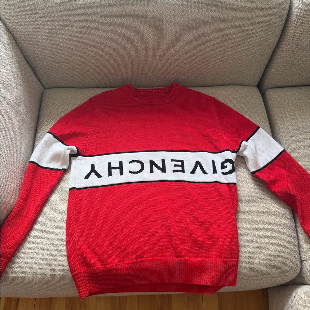 Givenchy Bold Red Crewneck Sweater